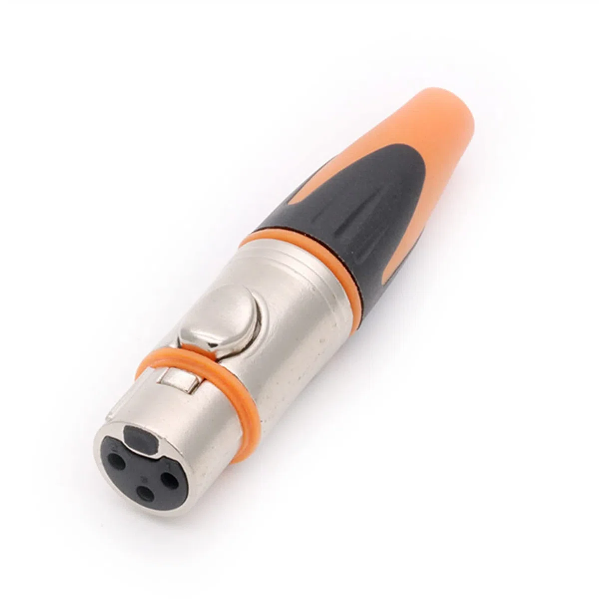 XLR-Stecker 3-poliger Metall-XLR-Adapter weiblich/männlich Mikrofonanschluss Stecker gerade symmetrische Buchse 10St (Color : 10xF 3P)