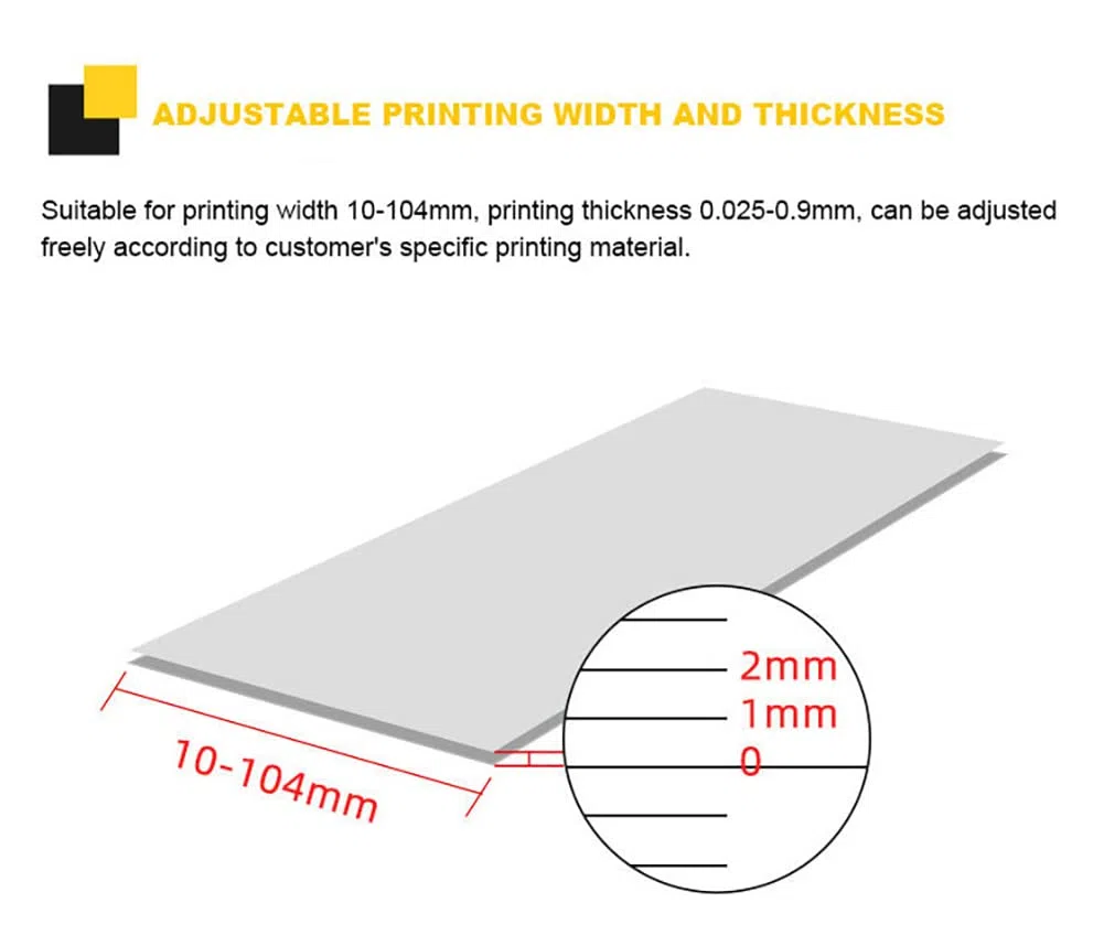 Digital Ribbon Printer Satin Ribbon Printing Machine Label Foil Stamping Printer for Wrapping, Supports Languages, Christmas Party