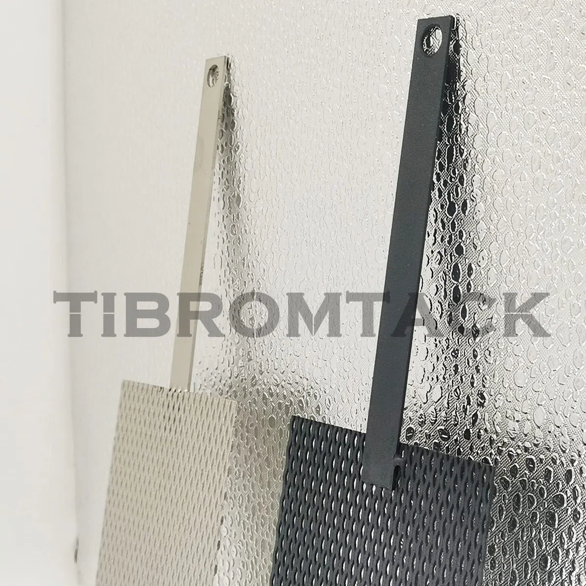 Titan-Elektrode 2 PCS, Titan Anode Mesh mit MMO Ruthenium-Iridium-Beschichtung und Kathode Elektrolytische Mesh ohne Beschichtung für Chlor-Produktion und Wasser Ionisator
