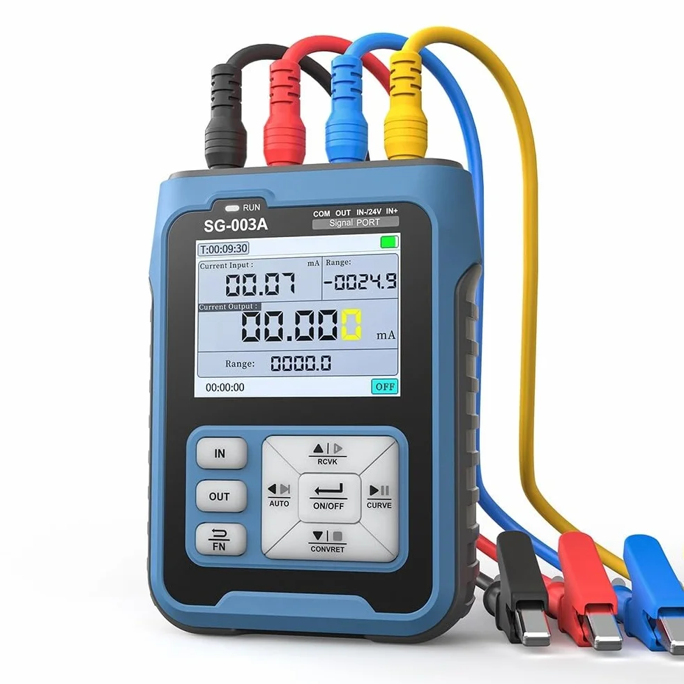 Signalgenerator, SG-003A 4-20MA HD TFT-Farb-LCD-Signalgenerator, Quellspannung, Strom, analoger Prozesskalibrator für PWM-Ausgang