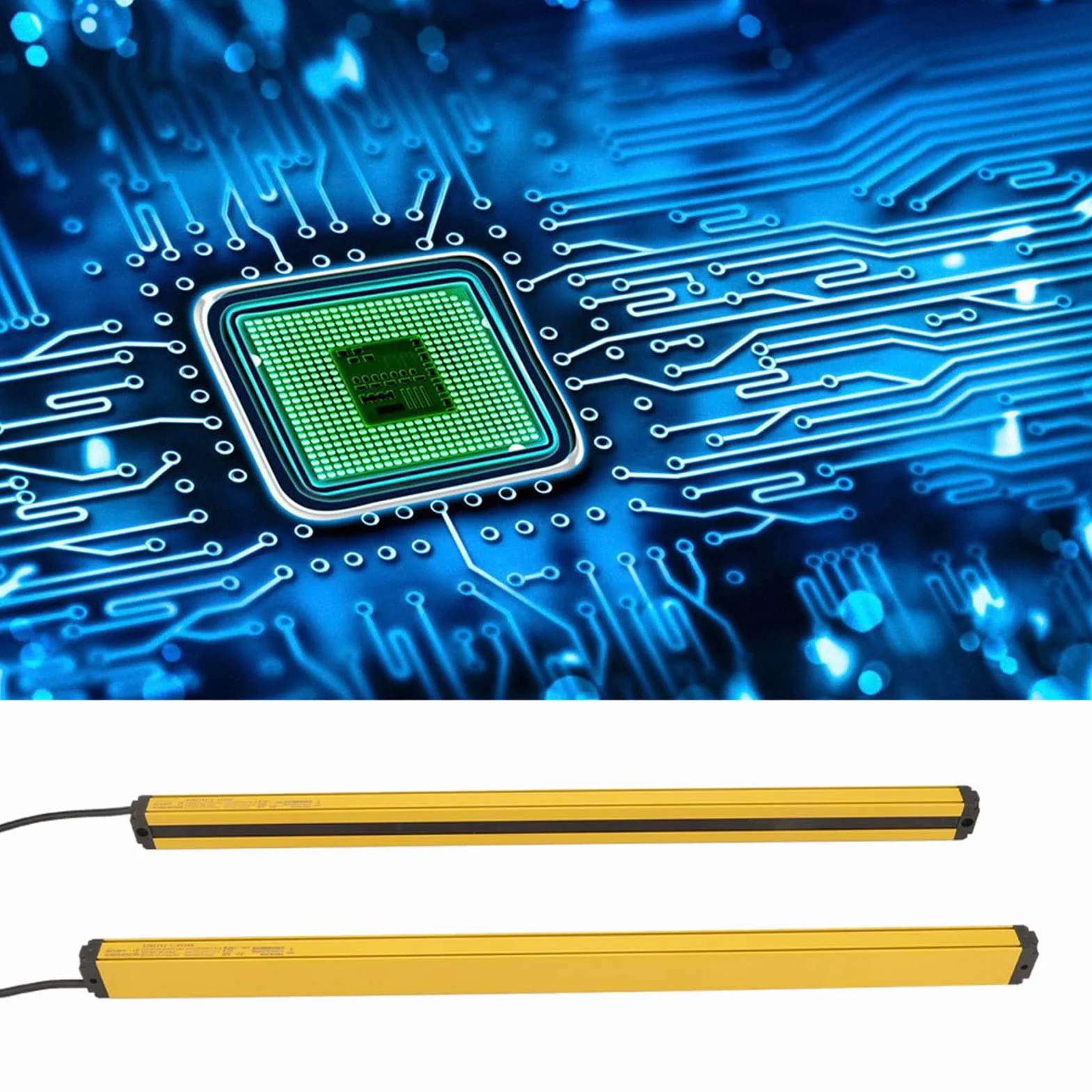 Lichtvorhang-Sensorschalter NPN-NC, Automatisierungsgeräte, Lichtgitter-Sicherheitsgerät, Sicherheits-Lichtvorhang-Sensor, DC10–30 V, Optischer Gittersensor, Strahlalarm (12