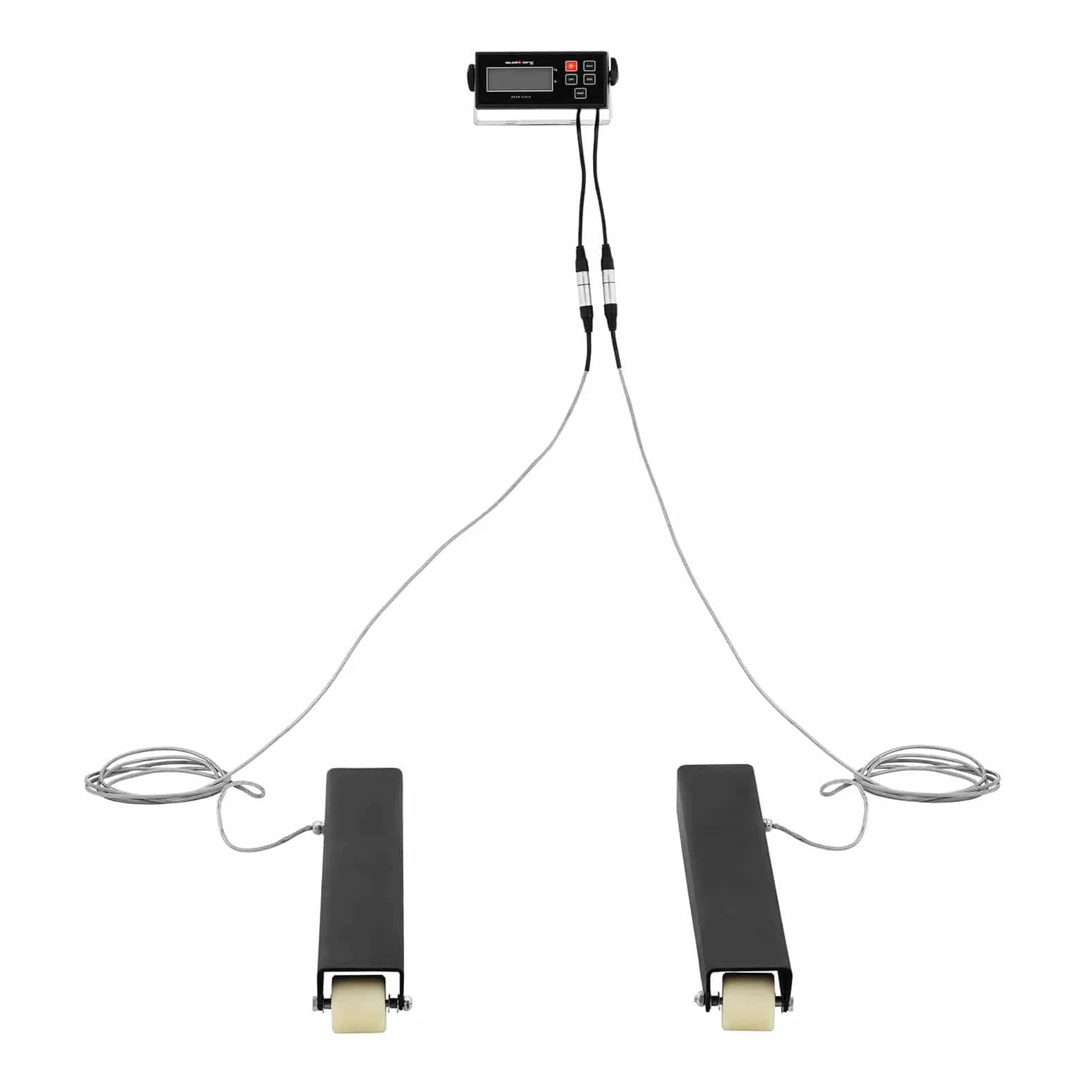Steinberg Systems Digitalwaage 2 x Wiegebalken 5000 kg / 1 kg 100 x 10 cm Halten, Tierwägemodus, automatische Abschaltung LCD mit Hintergrundbeleuchtung Digitalwaage Industriewaage