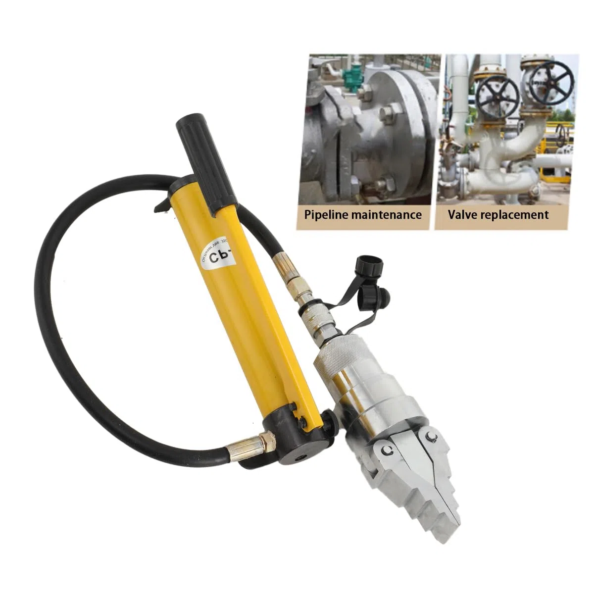 12T Hydraulik Flansch Spreizer Hydraulische Flanschspreizer Spreader Trenner und Pumpe für Wartung von Rohrleitungen und den Austausch von Flanschen, FYQ-55 Flanschexpander